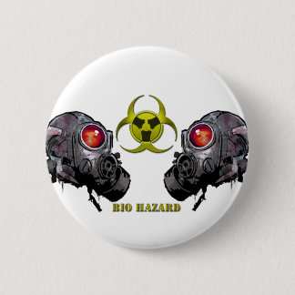 Bio hazard 2 inch round button