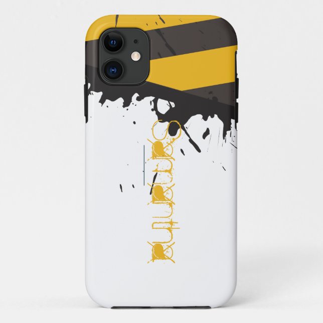 Bio Hazard Attention Tape Mate ID™ iPhone 5 Coque (Dos)
