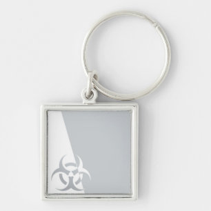 Bio-hazard biohazard atomic nuclear graphic keychain