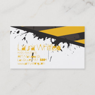 Bio Hazard Caution Tape Crime Scene Business Card