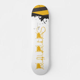 Bio Hazard Caution Tape Old School Skateboard