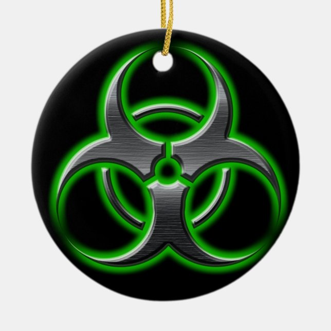Bio-Hazard Ornament Green (Front)