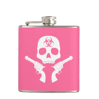 Bio-hazard Skull Hip Flask