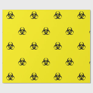 Bio hazard symbol wrapping paper