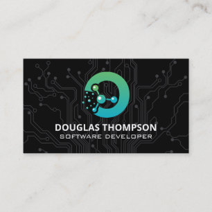Bio Tech Logo   AI   Circuit Board Business Card