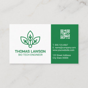Bio Tech Logo Engineer Business Card