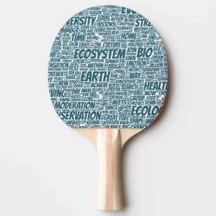 Bio Word Cloud Text Model Biodiversity Ping Pong Paddle