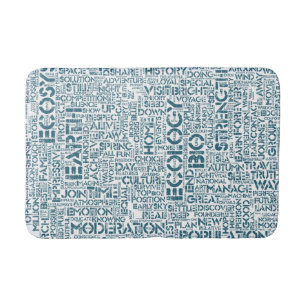 Bio Word Cloud Text Reason Biodiversity Bath Mat