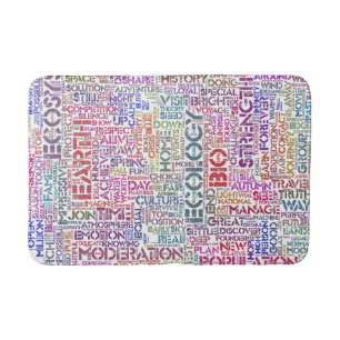 Bio Word Cloud Text Reason Biodiversity Bath Mat