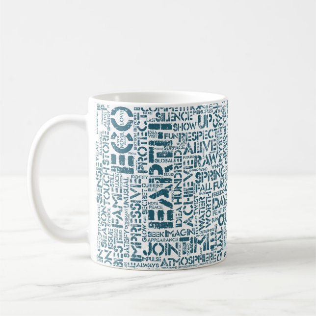 Bio Word Cloud Text Reason Biodiversity Coffee Mug (Left)