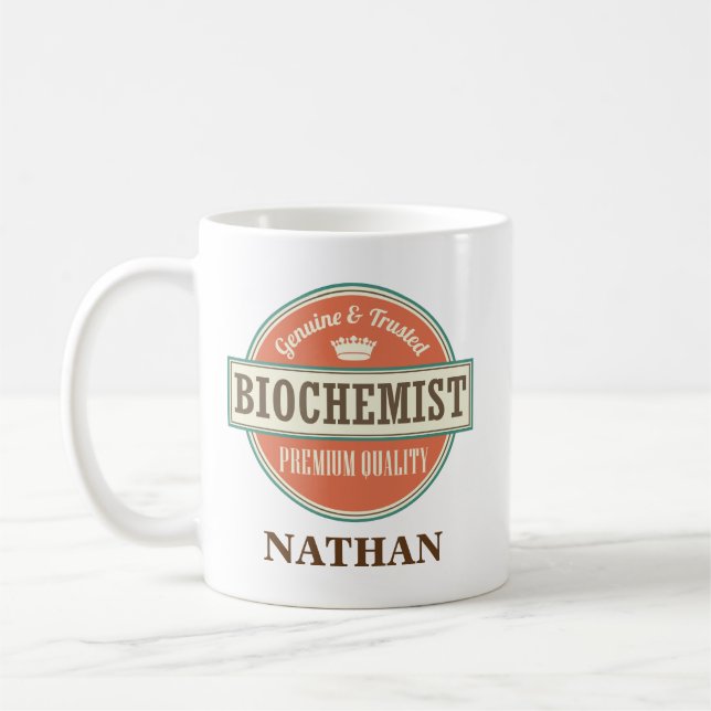Biochemist Personalized Office Mug Gift (Left)