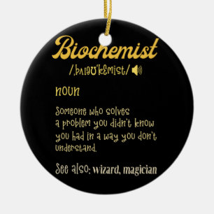 Biochemistry Biochemist Noun Definition Ceramic Ornament