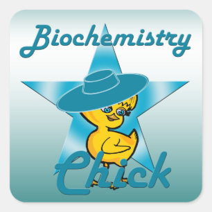 Biochemistry Chick #7 Square Sticker