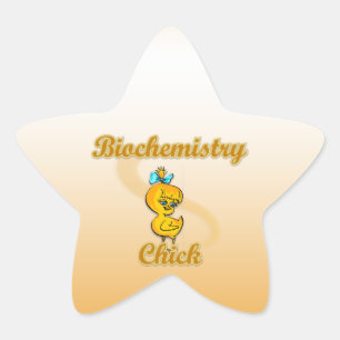 Biochemistry Chick Star Sticker