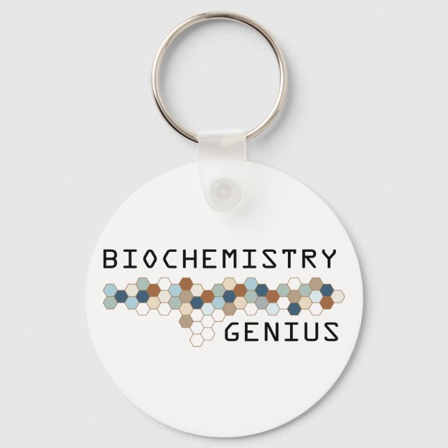 Biochemistry Genius Keychain (Front)
