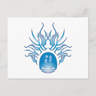 Biochemistry Skull Postcard