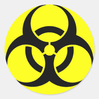 Biodanger ! Autocollant