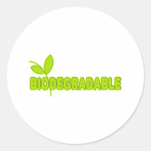 Biodegradable Classic Round Sticker