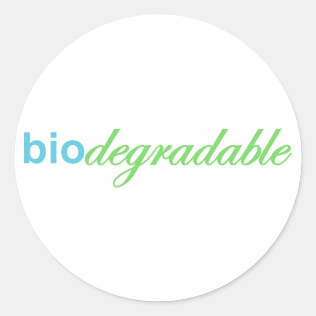 Biodegradeable Classic Round Sticker (Front)