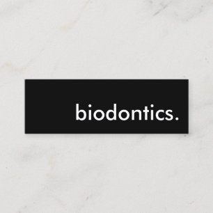biodontics. mini business card