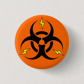 Bioelectric Hazard 1 Inch Round Button