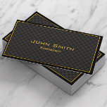 Bioengineer Modern Gold Frame Diamond Grids Business Card<br><div class="desc">Gold Frame Diamond Grids Bioengineer Business Card.</div>