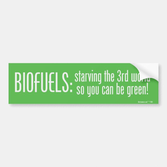 Biofuels Bumper Sticker (Front)