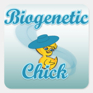 Biogenetic Chick #3 Square Sticker