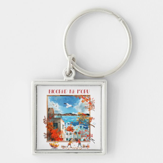 Biograd na Moru 2 Keychain (Front)