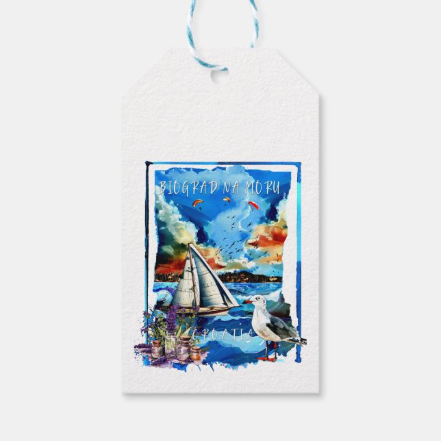 Biograd na Moru Gift Tags (Back)