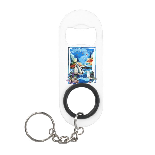 Biograd na Moru Keychain Bottle Opener (Front)