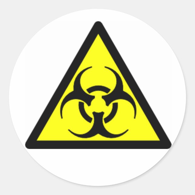 Biohazard 04 classic round sticker (Front)