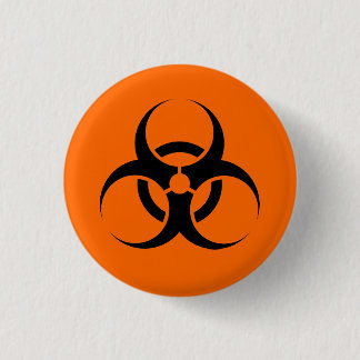 Biohazard 1 Inch Round Button