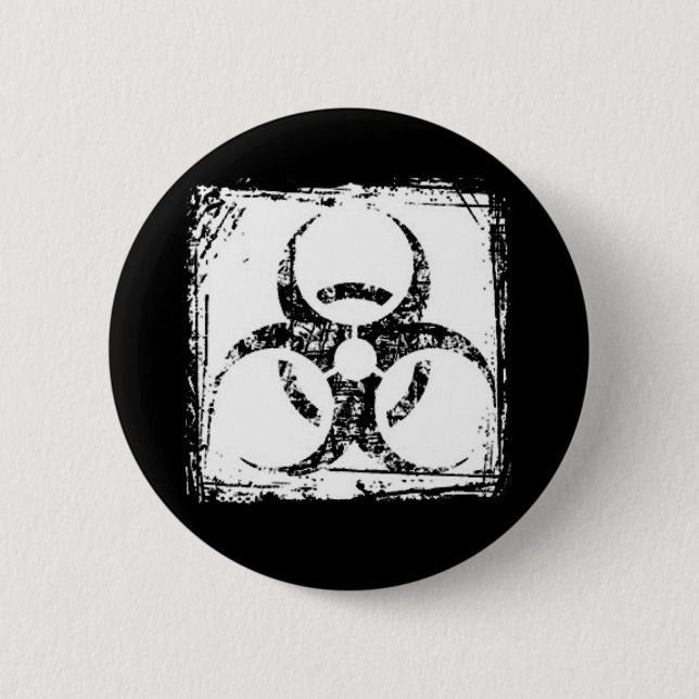 Biohazard 2 Inch Round Button (Front)