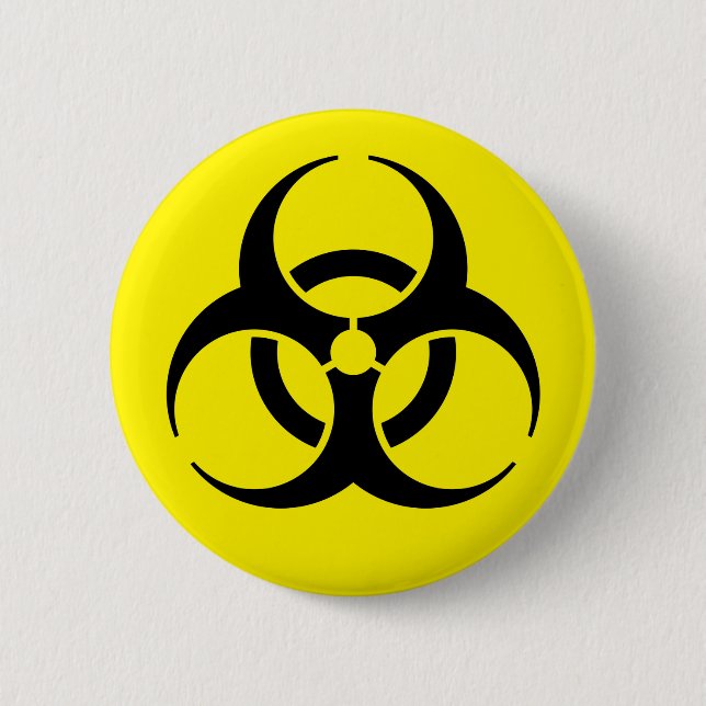 Biohazard 2 Inch Round Button (Front)