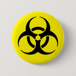 Biohazard 2 Inch Round Button