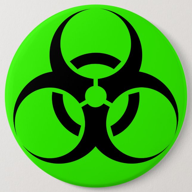 Biohazard 6 Inch Round Button (Front)