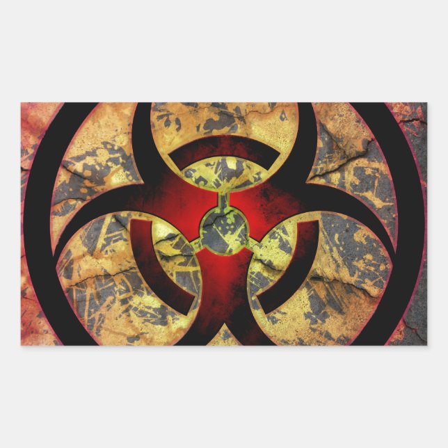 Biohazard Art Design Sticker (Front)