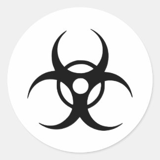 Biohazard Classic Round Sticker