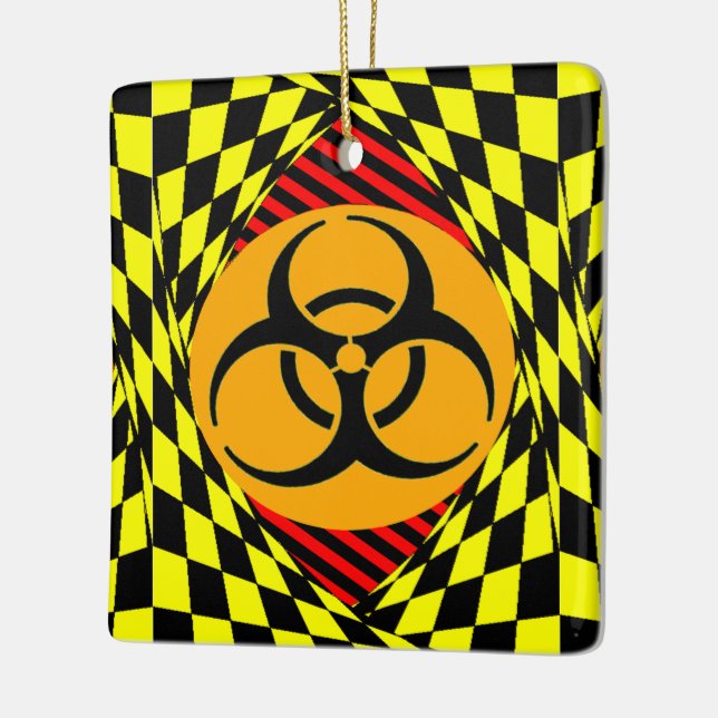 Biohazard Design by Kenneth Yoncich Ceramic Ornament (Left)
