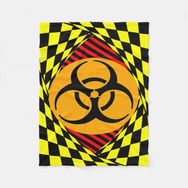 Biohazard Design by Kenneth Yoncich Fleece Blanket (Front)