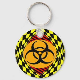 Biohazard Design by Kenneth Yoncich Keychain