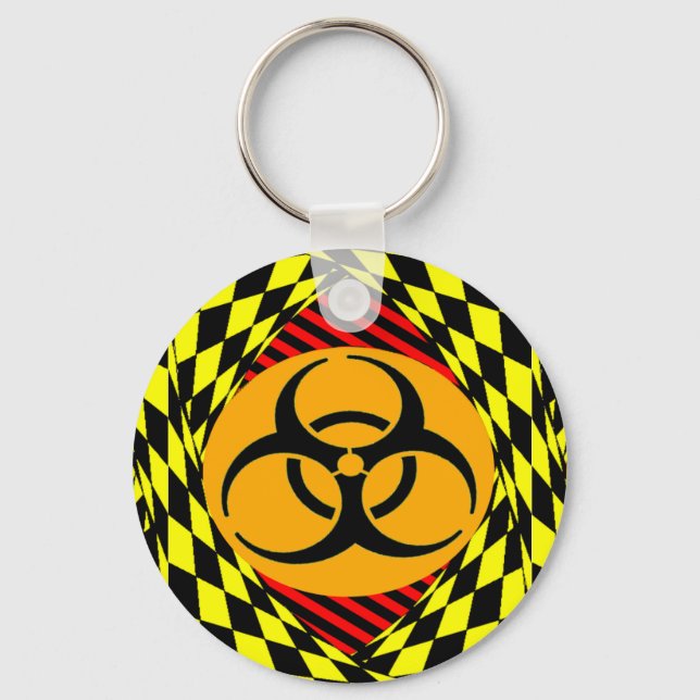 Biohazard Design by Kenneth Yoncich Keychain (Front)