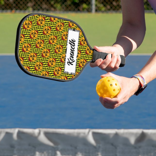 Biohazard Design by Kenneth Yoncich Pickleball Paddle (Insitu)