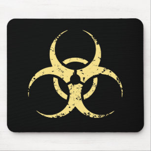 Biohazard -dist -yellow mouse pad