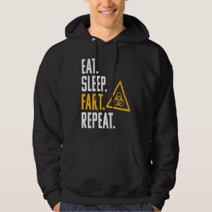 Biohazard Eat Sleep Fart Repeat Toxic Hoodie