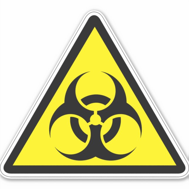 Biohazard Hazard Symbol Label (Front)