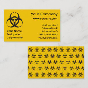 Biohazard Icon Business Card