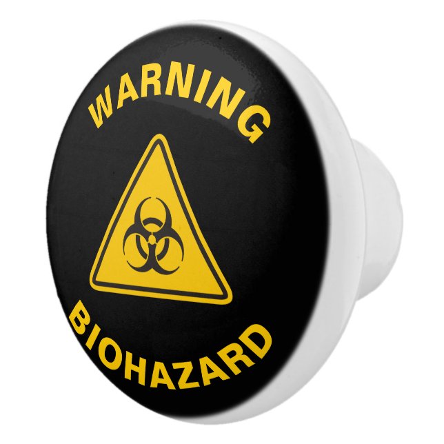 Biohazard Icon Ceramic Knob (Right)