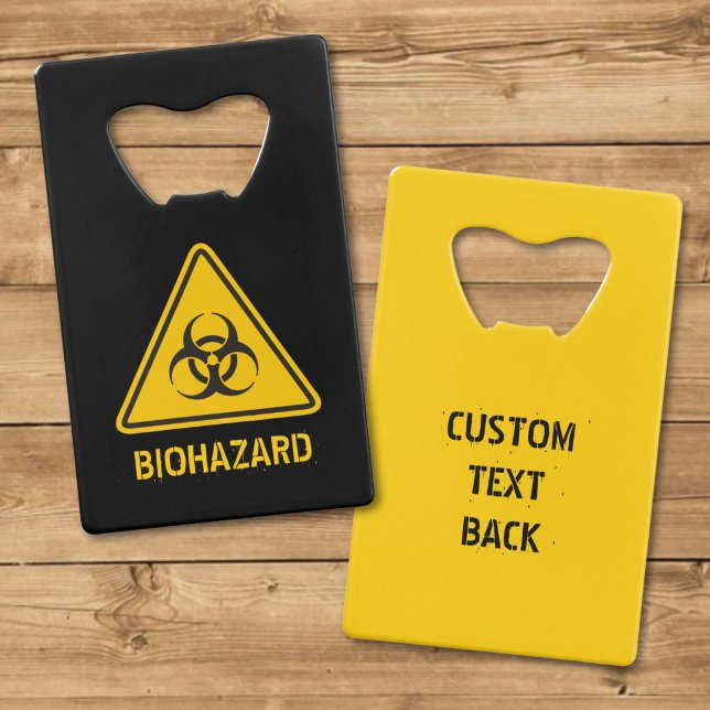 Biohazard Icon Credit Card Bottle Opener (Creator Uploaded)